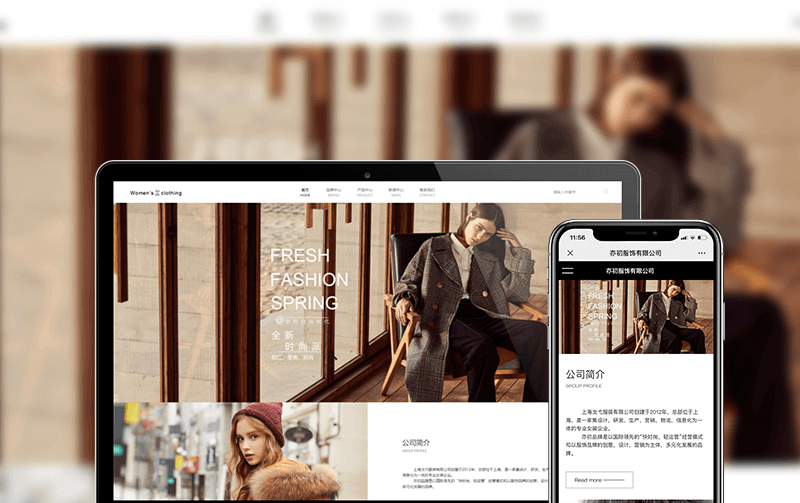 服饰网站建设案例
